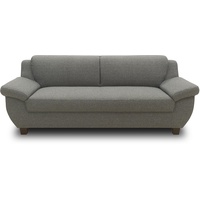 DOMO. collection 3 Sitzer, Sofa, 3er Couch, Garnitur, 3-2-1, dunkelgrau, 207 cm