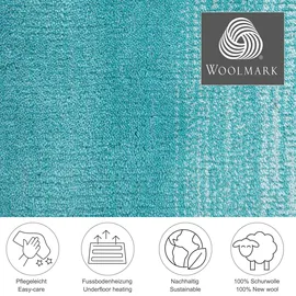 THEKO Wool Comfort 190 x 290 cm Türkis