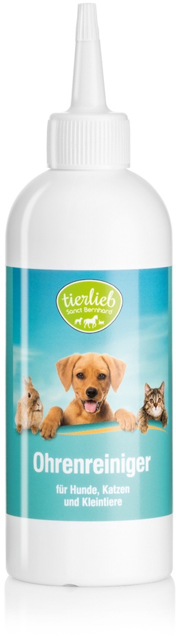 tierlieb Nettoyant pour oreilles pour chiens, chats et petits animaux - 250 ml