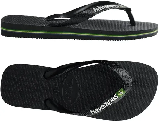 Havaianas Brasil Logo Schwarz 43/44