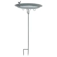 Esschert Design Vogeltränke auf Stab 0 x 0 cm Grau