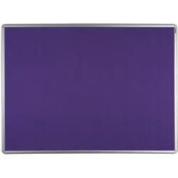 Textil-Pinnwand ekoTAB mit Alurahmen, 900 x 600 mm, violett