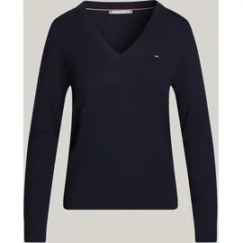 Tommy Hilfiger V-Ausschnitt-Pullover Blau M