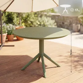 CLP Gartentisch Ø 105 cm Grün