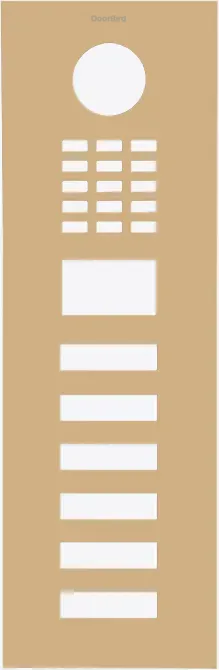 DoorBird D2106V Frontblende Beige, Edelstahl, pulverbeschichtet, seidenmatt