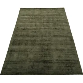 Leonique Teppich »Soley, Kurzflor-Teppiche, handgewebter Viskose-Teppich«, rechteckig, 93824355-3 grün 12 mm,