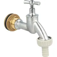 Tecuro Auslaufventil mit Behälterverschraubung für Regentonne Wassertank - 1/2