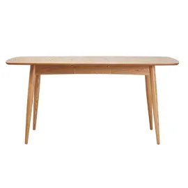 miliboo Esstisch ausziehbar 130-160 x 76 x 90 cm beige