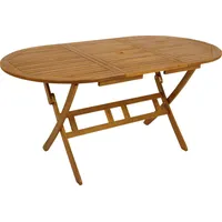 DEGAMO Klapptisch 160 x 85 x 74 cm Braun