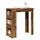 vidaXL Bartisch mit Regal 102 x 50 x 103,5 cm Braun
