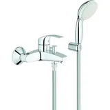 Grohe Einhebel-Wannenbatterie Eurosmart 33302_2 mit Wandhalterset chrom