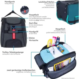 Elephant Gin Elephant 2-Rollen 55 cm / 130 l grau/türkis