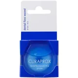 Curaprox Zahnseide DF 834, dental floss waxed, Curen-Mikrofaser, gewachst mit Minzgeschnack für enge Zwischenräume, weiss, 50 m