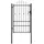 vidaXL Gartentor 150 x 88 cm Schwarz/Stahl