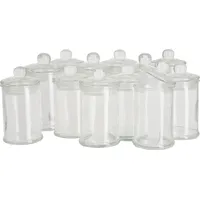 VBS XXL 12er-Pack Aufbewahrungsgläser Füllmenge 120ml 11x6cm - Transparent