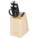 KitchenAid Gourmet Messerblock 6-tlg. Beige