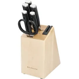 KitchenAid Gourmet Messerblock 6-tlg. Beige