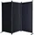 Quick Star Paravent 3 Teilig Schwarz 170 x 165 cm