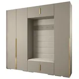 ABIKS MÖBEL Kompaktgarderobe INOVA 1 SATZ 8 Möbelset, Garderobe mit Kleiderstange und Regalen