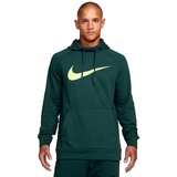 Nike Herren Hooded Long Sleeve Top M Nk Df Hdie Po Swsh, Deep Jungle/Luminous Green, M