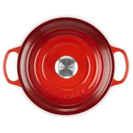 Le Creuset Signature Bräter 24 cm rund kirschrot