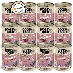 Dogs'n Tiger Glücksbringer Rind & Lamm 12x400 g