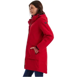 KILLTEC Damen Parka/Mantel wasserdicht mit abzippbarer Kapuze Damen Funktionsparka, rot, 44, 43284-000