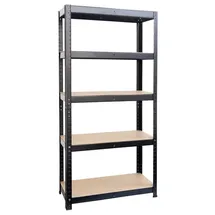 Karat Schwerlastregal Stahl 180 x 90 x 45 cm schwarz