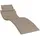 vidaXL Sonnenliegen-Auflage 186 x 58 x 4 cm Taupe
