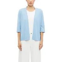s.Oliver Feinstrickjacke mit 3/4-Arm und Wellenkante Blau XL