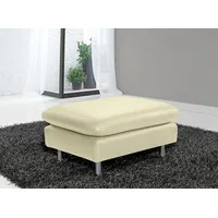 PLACES OF STYLE Hocker Redding Naturleder 80 x 43 x 60 cm Beige