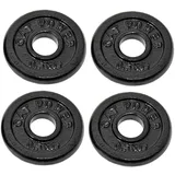 8 x Hantelscheibe 0,5 kg aus Gusseisen – 31/32 mm Loch – Gewichtsscheibe