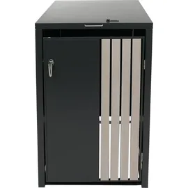 MCW Mülltonnenverkleidung O67 122 x 68 x 84 cm anthrazit