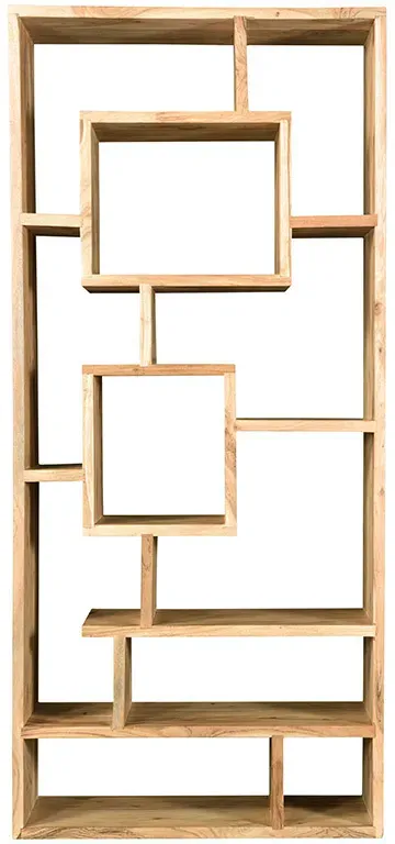 Bibliothèque ouverte design en bois massif L80 cm CHAPMAN