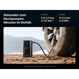 luckfire Kompressor Starthilfe Powerbank 12V