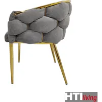 Hti-Living Esszimmerstuhl Alsen Gold / Grau