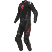 Dainese Demon Sprint 2-Teiler Motorrad Lederkombi schwarz-rot, Größe 50