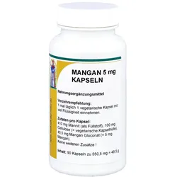 Mangan 5 mg Gluconat Kapseln
