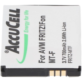 AccuCell Akku passend für schnurlos Telefon FritzFon MT-F Akku 312BAT006, 312BAT016