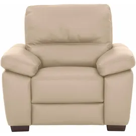Calia Italia Sessel Gaia Leder 100 x 92 x 94 cm beige