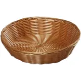 KESPER Brotkorb 17830, Kunststoffgeflecht, braun, 25 cm aus braun/Servierkorb