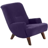 58 aufm Kessel Cocktailsessel Kajsa Velourstoff 58 x 0 x 0 cm Lila mit Relax-Funktion