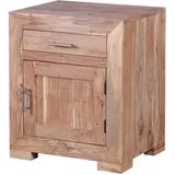 FineBuy Nachtschrank SuVa3537_1 50 x 40 x 60 cm Braun