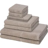 Möve Pearl Handtuch-Set (8-teilig) Handtücher 8 ct Grau