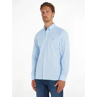 Tommy Hilfiger Langarmhemd »FLEX POPLIN RF SHIRT«, mit Labelschild innen an der Knopfleiste Gr. M N-Gr, sweet blue, , 88825060-M N-Gr