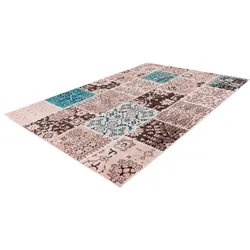 Teppich CALO-DELUXE "Ruzica-404" Gr. 6, grau (taupe), B:200cm H:6mm L:290cm, Kunstfaser, Teppiche, Flachgewebe, Vintage Design, Wohnzimmer