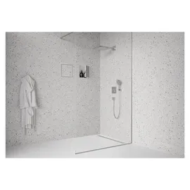 Hansgrohe XtraStoris Rock Wandnische 300x300x100mm, m befl. Tür, mattweiß