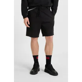 Hugo Regular Fit Sweatshorts aus reiner Baumwolle Modell 'DAYONO', Black, S