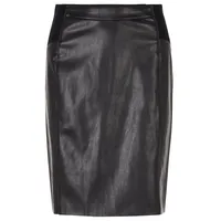 Vero Moda Buttersia Coated Skirt Noos Rock, Black,