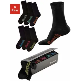 BENCH Socken-Set 6er Pack Schwarz 39-42